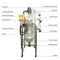 50L Explosion-Proof Chemical Equipment glass reactor with machineal seal